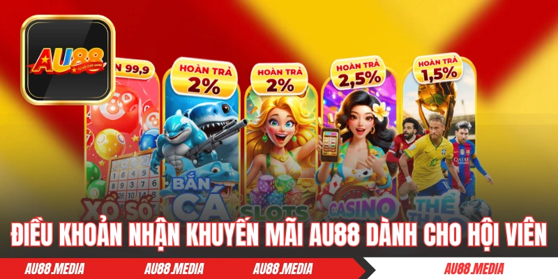 Điều khoản nhận khuyến mãi AU88 dành cho hội viên